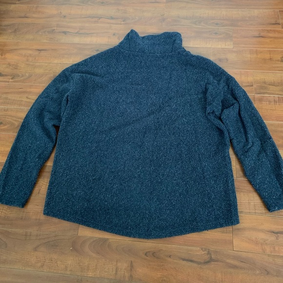 BANANA REPUBLIC GREY MOCK NECK SWEATER TOP - small - Picture 2 of 2
